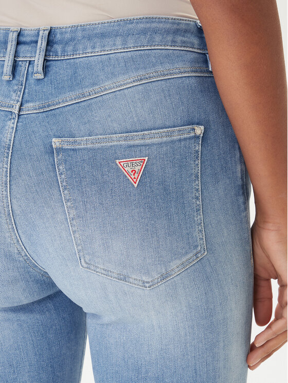Guess Guess Blugi W2YA46 D4Q01 Albastru Skinny Fit
