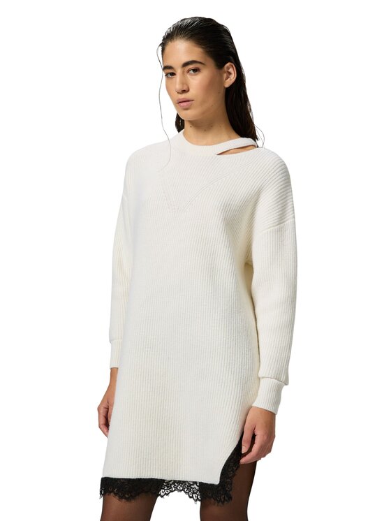 PINKO PINKO Φόρεμα καθημερινό Distilleria abito misto lana Λευκό Comfort Fit