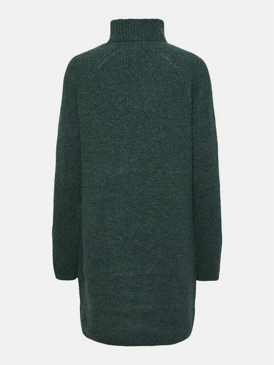 Pieces Pieces Džemper haljina Ellen 17119500 Zelena Regular Fit