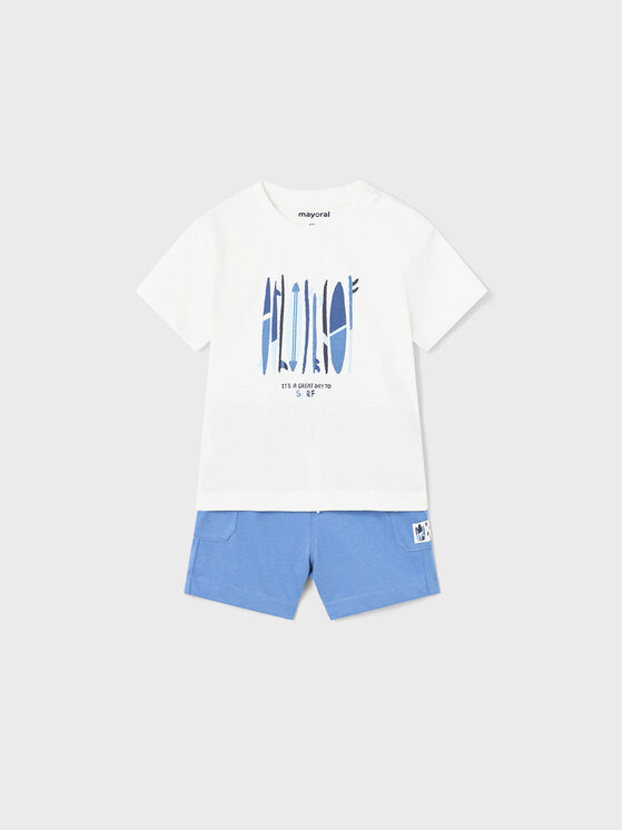 Mayoral Mayoral Sada T-shirt a šortky 1646 Barevná Regular Fit