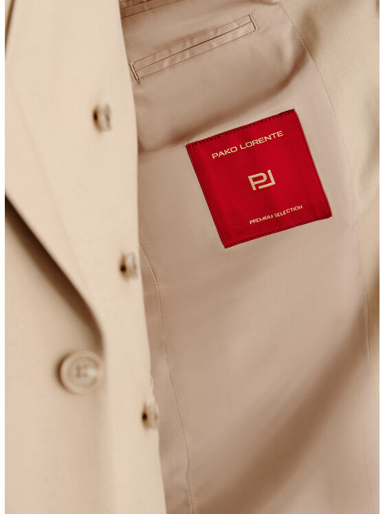 Pako Lorente Pako Lorente Marynarka P26SP-3G-002 Beżowy Slim Fit