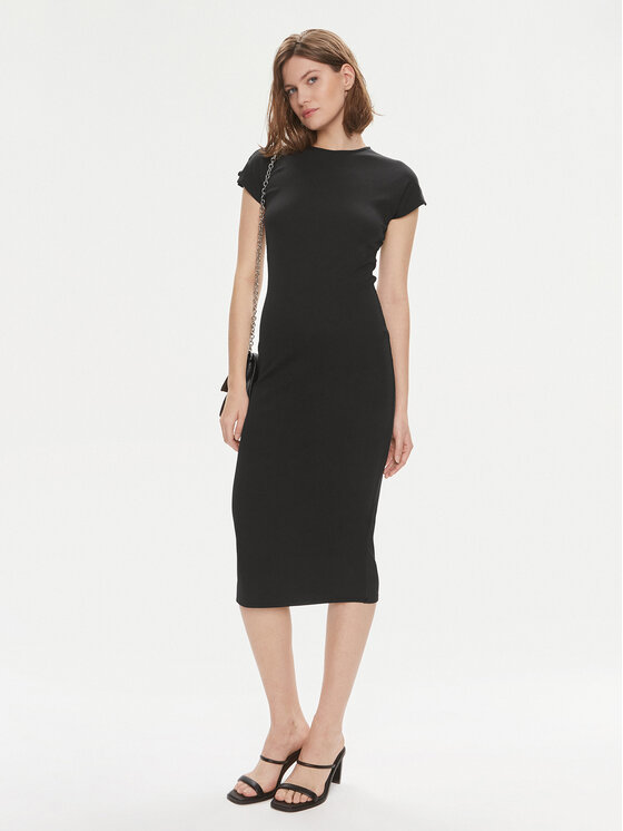 Calvin Klein Calvin Klein Rochie de vară Q-Nova K20K206537 Negru Slim Fit
