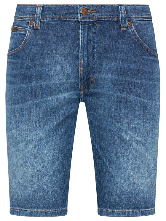 Wrangler Wrangler Szorty jeansowe Texas W11CQ148R 112126018 Niebieski Slim Fit