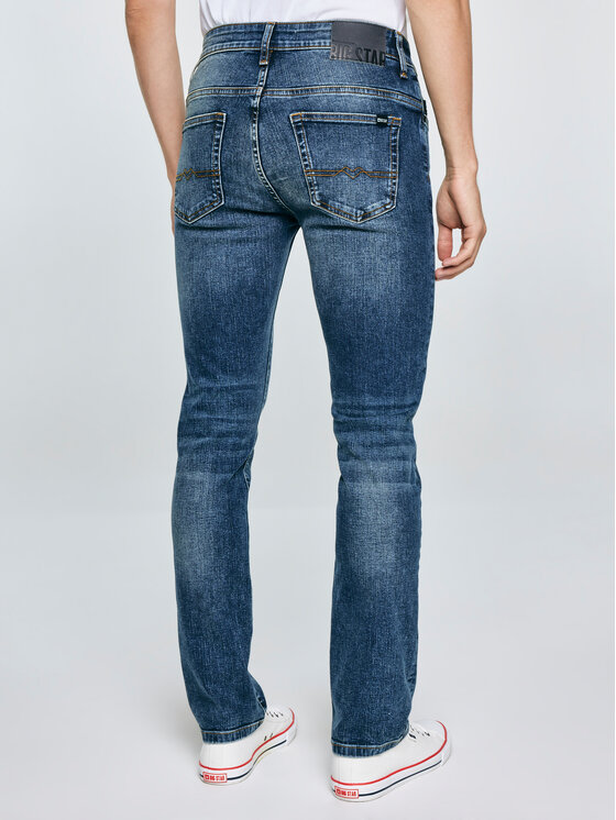 BIG STAR BIG STAR Jeansy TERRY Granatowy Slim Fit