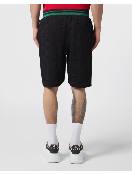 PHILIPP PLEIN PHILIPP PLEIN Szorty sportowe 30620 Czarny Jogger Fit