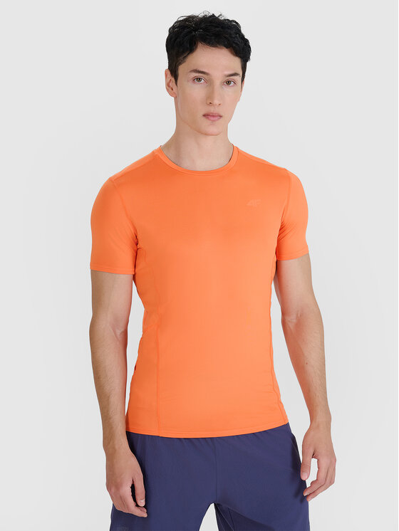 4F 4F Koszulka techniczna BLAST Pomarańczowy Slim Fit