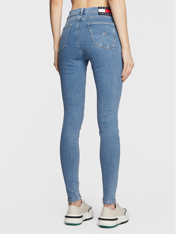 Tommy Jeans Tommy Jeans Džinsai Sylvia DW0DW14794 Mėlyna Super Skinny Fit