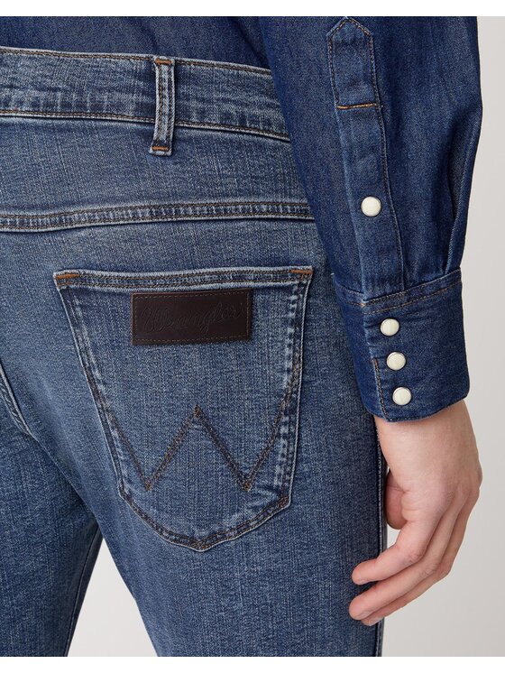 Wrangler Wrangler Jeansy BRYSON Niebieski Skinny Fit