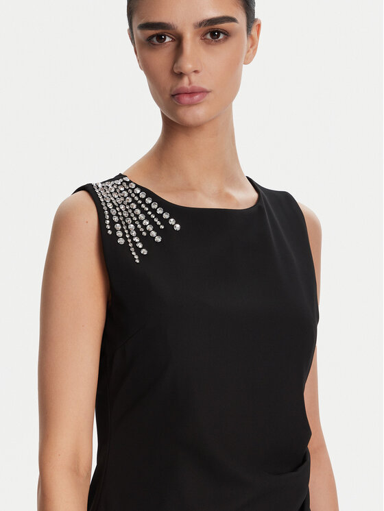Artigli Artigli Sukienka koktajlowa ACAB000805 002 Czarny Regular Fit
