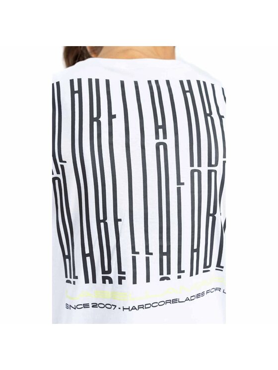 LaBellaMafia LaBellaMafia T-Shirt LABELLAMAFIA T-SHIRT DISTURBIA WHITE Biały Regular Fit