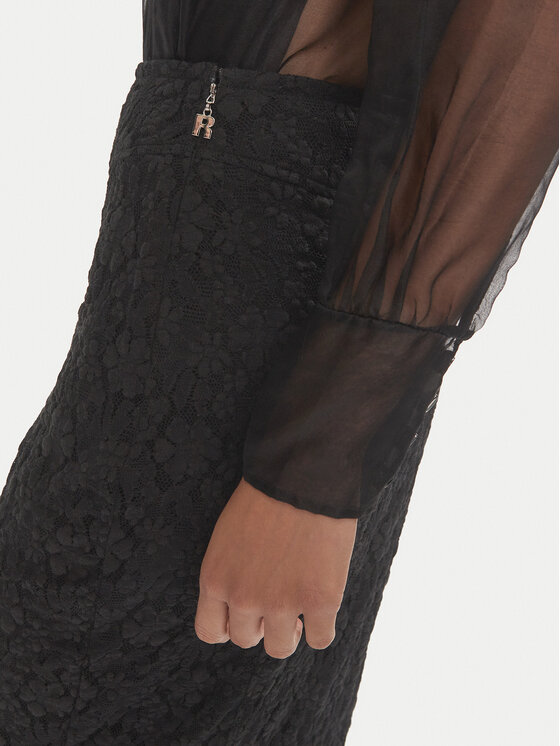 ROTATE ROTATE Fustă tip creion Blakli 113070100 Negru Slim Fit