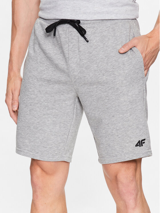 4F 4F Sportske kratke hlače 4FSS23TSHOM156 Siva Regular Fit