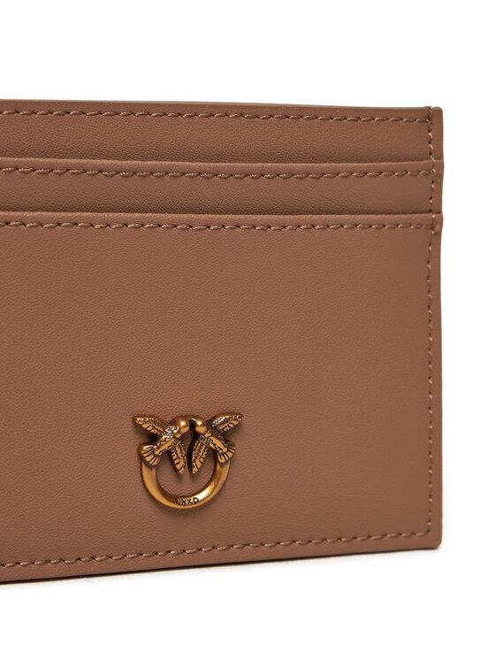 PINKO Pinko Kreditinių kortelių dėklas Card Holder Simply AI 24-25 PCPL 103762 A0F1 Ruda