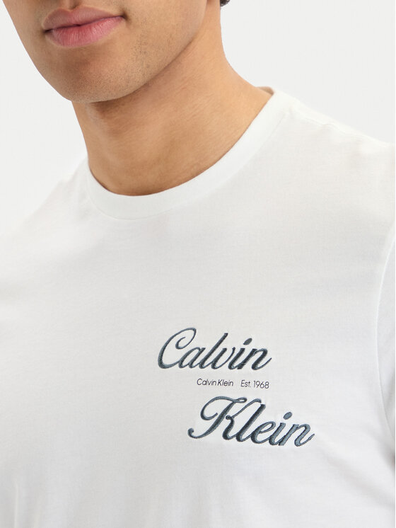 Calvin Klein Jeans Calvin Klein Jeans T-Shirt SS 30s EU LV04RG804G Bílá Regular Fit