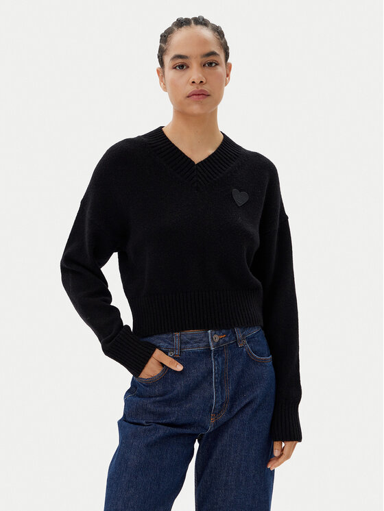 HUGO Damski Sweter, rozmiar S, Czarny, Scutie 50543059