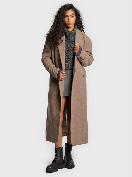 Herskind Herskind Wollmantel Wanda 4575816 Beige Oversize