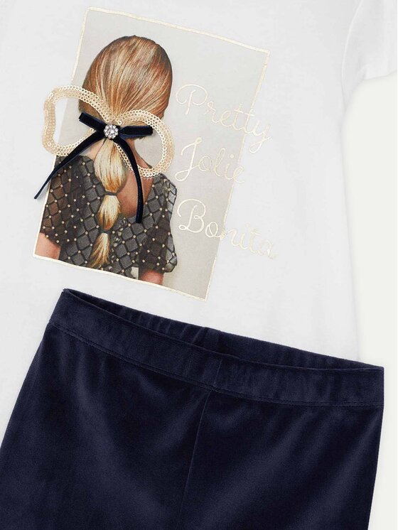 Mayoral Mayoral Completo maglietta e leggings 4705 Blu scuro Slim Fit