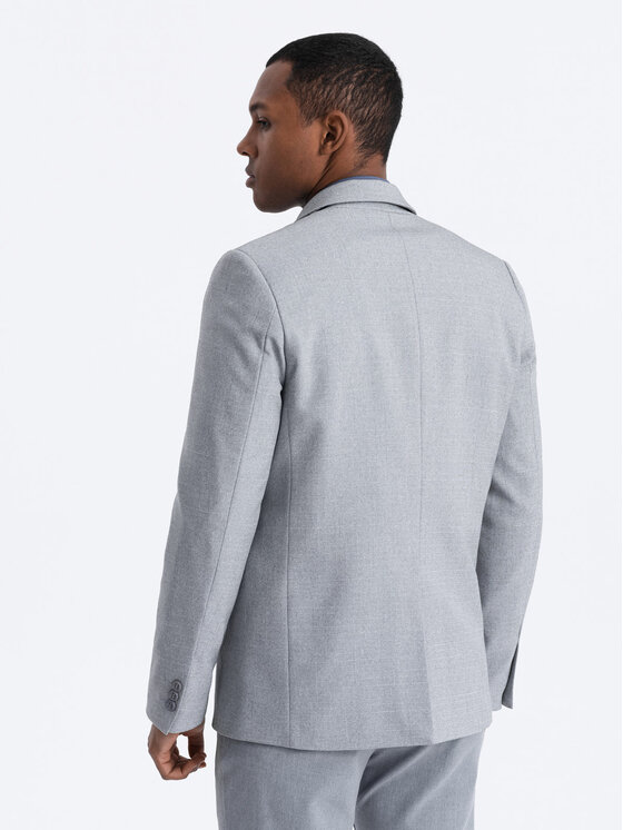 Ombre Ombre Sako OM-BLZB-0114 Šedá Regular Fit