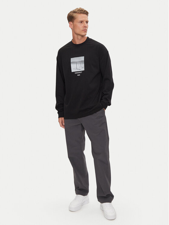BALR. BALR. Pikkade varrukatega T-särk B1111.1061.102 Must Regular Fit