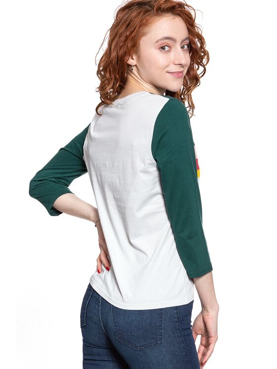 Wrangler Wrangler Bluzka RAINBOW TEE Biały Regular Fit