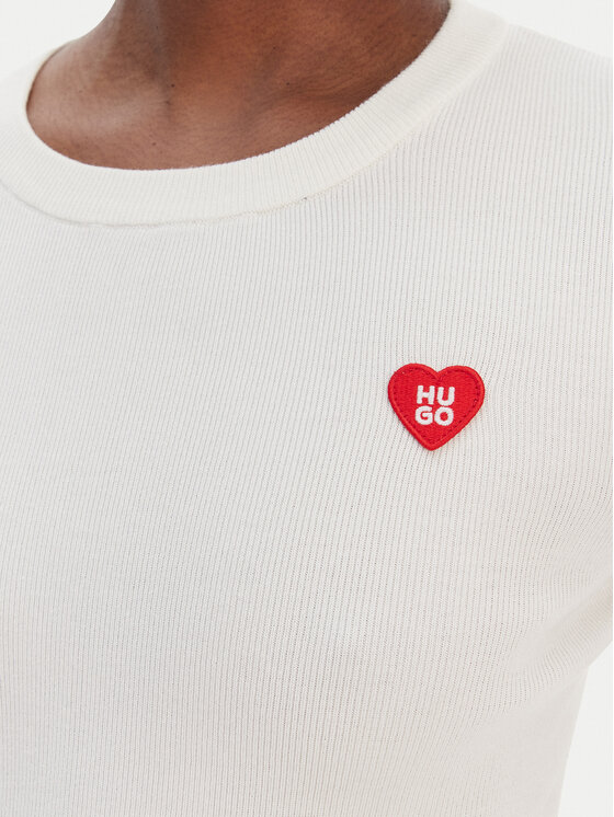 HUGO HUGO Džemperis Sarpha 50554317 Bēšs Slim Fit