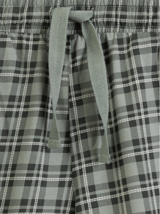 Atlantic Atlantic Piżama Classic Check Khaki