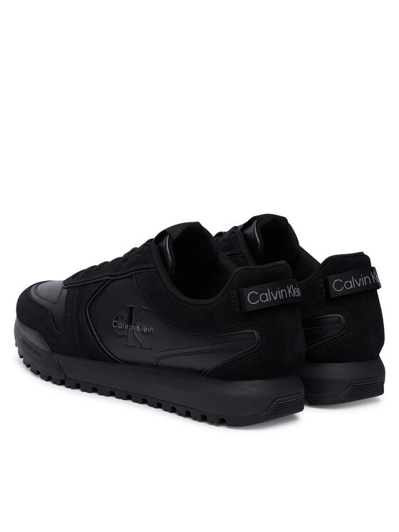 Calvin Klein Calvin Klein Tenisice Toothy Runner Irregular Lines YM0YM01461 Crna