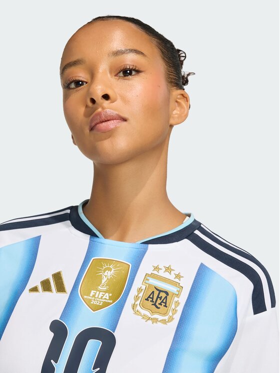 adidas adidas Koszulka techniczna Argentina 26 Messi Home Jersey Biały Regular Fit