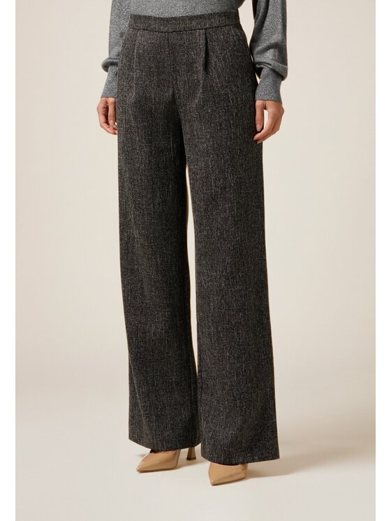 Oltre Oltre Pantaloni di tessuto P014R109071N033 Grigio Baggy Fit