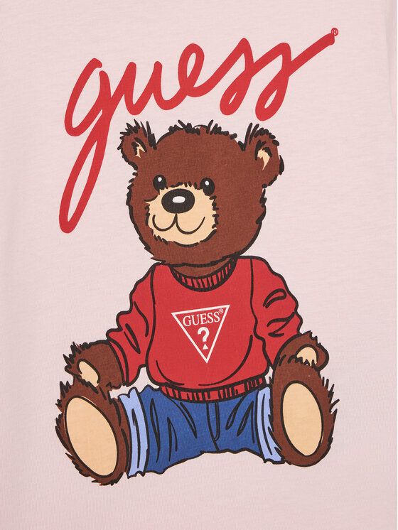 Guess Guess Tricou H4BT01 I3Z14 Roz Regular Fit
