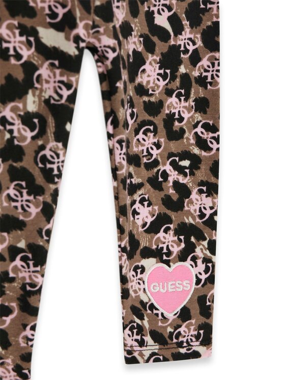 Guess Guess Felső és leggins szett A6YG02 K3896 Világos rózsaszín Regular Fit