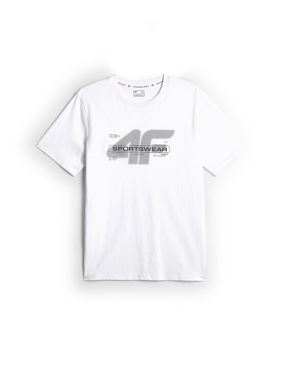 4F 4F T-Shirt BRAND CODE Biały Regular Fit