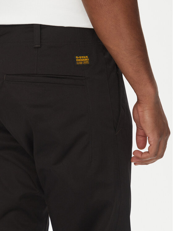 G-Star Raw G-Star Raw Chinosy Mosa D25547-5126 Czarny Straight Fit