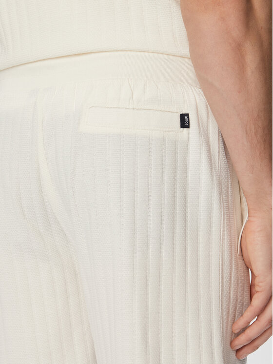 JOOP! JOOP! Bavlnené šortky Juanito 30104273 Krémová Regular Fit
