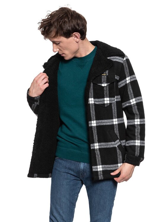 Wrangler Wrangler Kurtka zimowa WRANGE COAT Biały Regular Fit