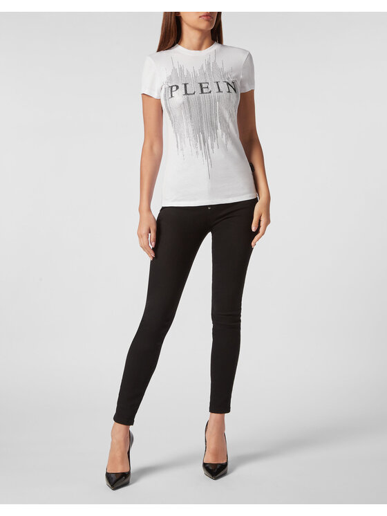 PHILIPP PLEIN PHILIPP PLEIN T-Shirt 1265 Biały Regular Fit