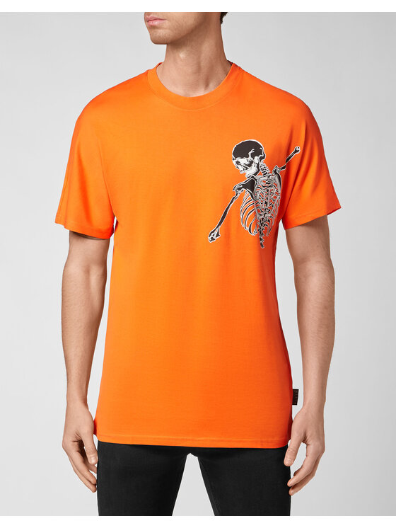 PHILIPP PLEIN PHILIPP PLEIN Tričko 4063 Oranžová Regular Fit