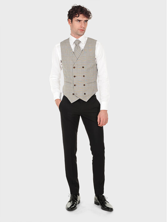 Evenemen Evenemen Kamizelka BOSTON GULIO Szary Slim Fit
