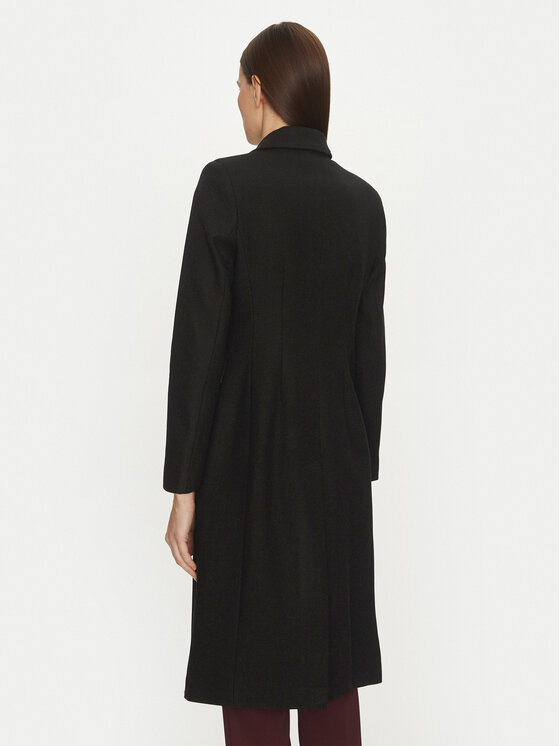 Motivi Motivi Cappotto di lana 0041Q200541N Nero Slim Fit