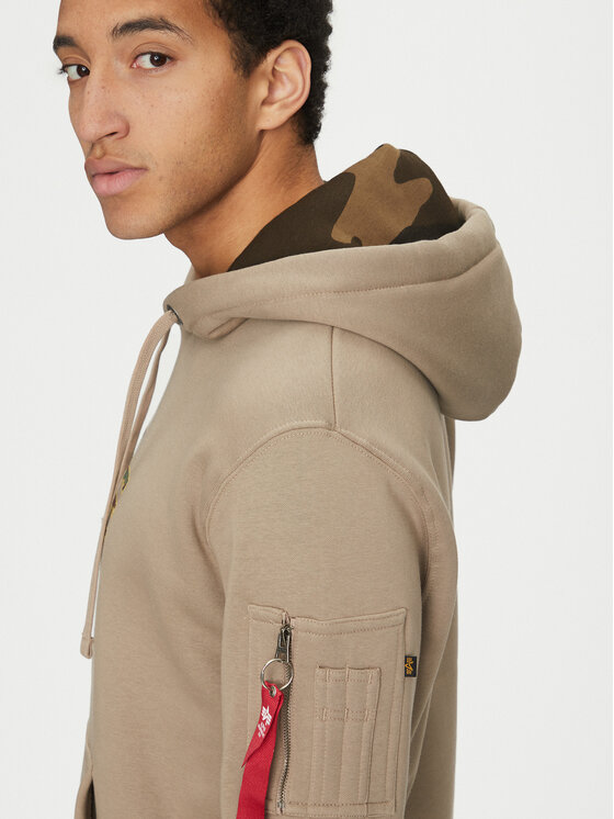 Alpha Industries Alpha Industries Majica dugih rukava Camo Tpu 146337 Bež Regular Fit