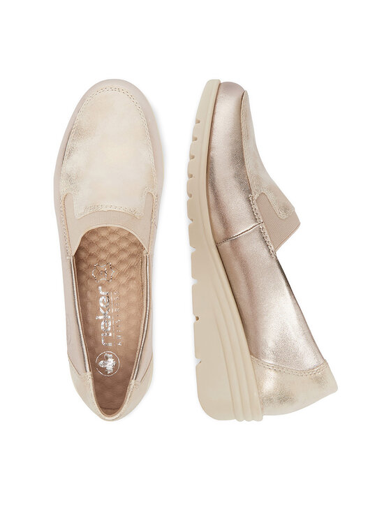 Rieker Rieker Halbschuhe L5351-60 Goldfarben