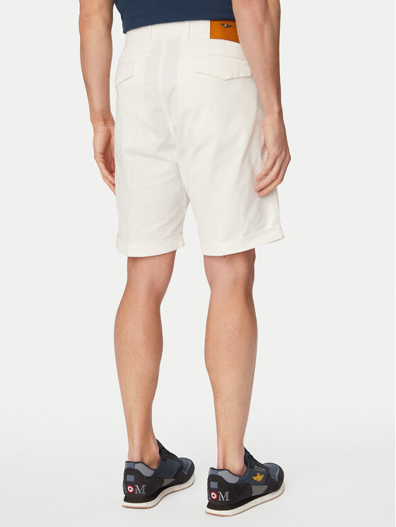 Aeronautica Militare Aeronautica Militare Stoffshorts 261BE0278UCT04292 Weiß Regular Fit
