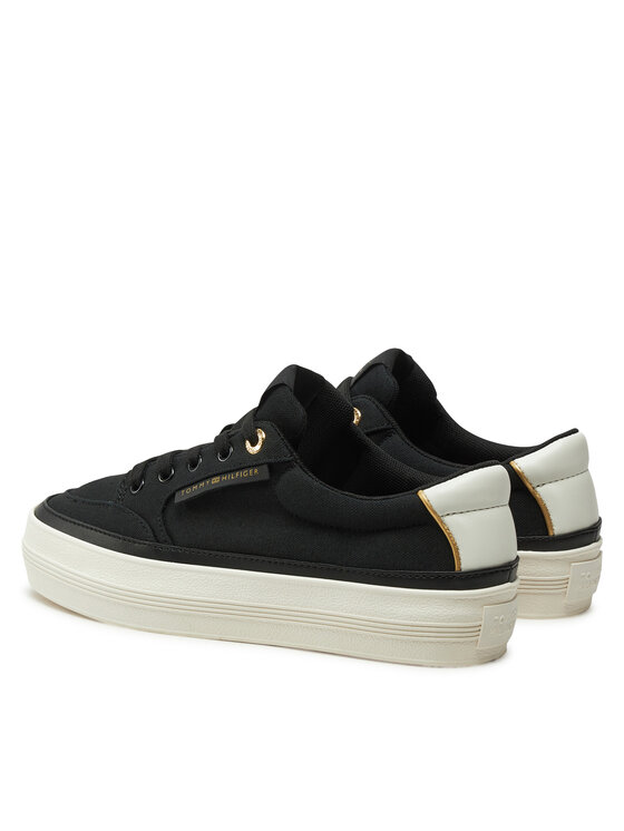 Tommy Hilfiger Tommy Hilfiger Sneakersy Essential Vulc Textile Sneaker FW0FW08323 Černá