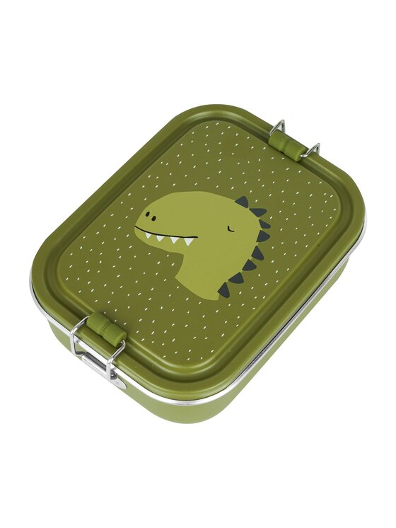 Lunchbox Trixie Baby, Mały stalowy lunch box - Dinozaur