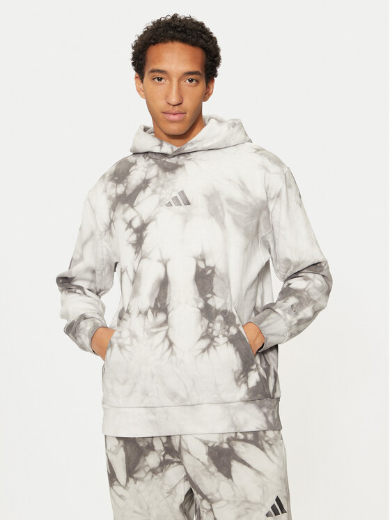 adidas Mikina ALL SZN Fleece Washed IX1257 Sivá Regular Fit