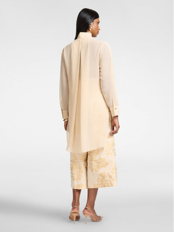 Elena Mirò Elena Mirò Camicia 5022Z000027N012 Crema A-Line Fit