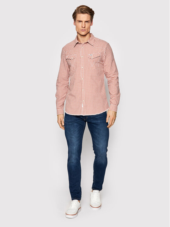 Wrangler Wrangler Camicia Ls Western W5C2CIR11 112146107 Rosso Regular Fit