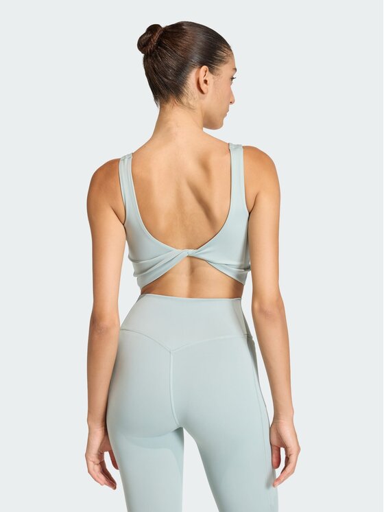 adidas adidas Biustonosz sportowy Power Light Support Zielony