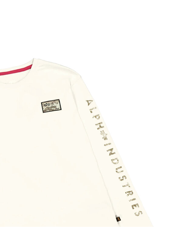 Alpha Industries Alpha Industries T-Shirt AI.156582-300 Beżowy Regular Fit