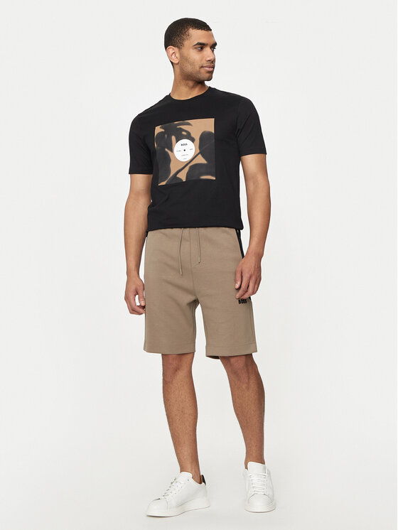 BOSS Boss T-shirt Tiburt 388 50512132 Crna Regular Fit